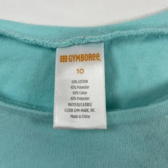 Gymboree Girls Parrot Sequin Graphic T-Shirt Blue Size 10 Tropical Bird Tee - Picture 2 of 5